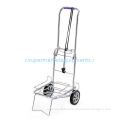 High Quality Shopping Trolley Folding Cart Bright Steel 480x440x1070mm